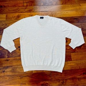Gionfriddo Wool Blend Sweater Made in Italy Off-White Men's Size XXL